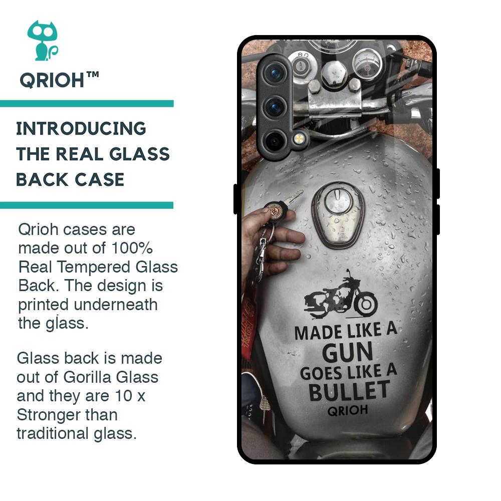 Royal Bike Glass Case for OnePlus Nord CE