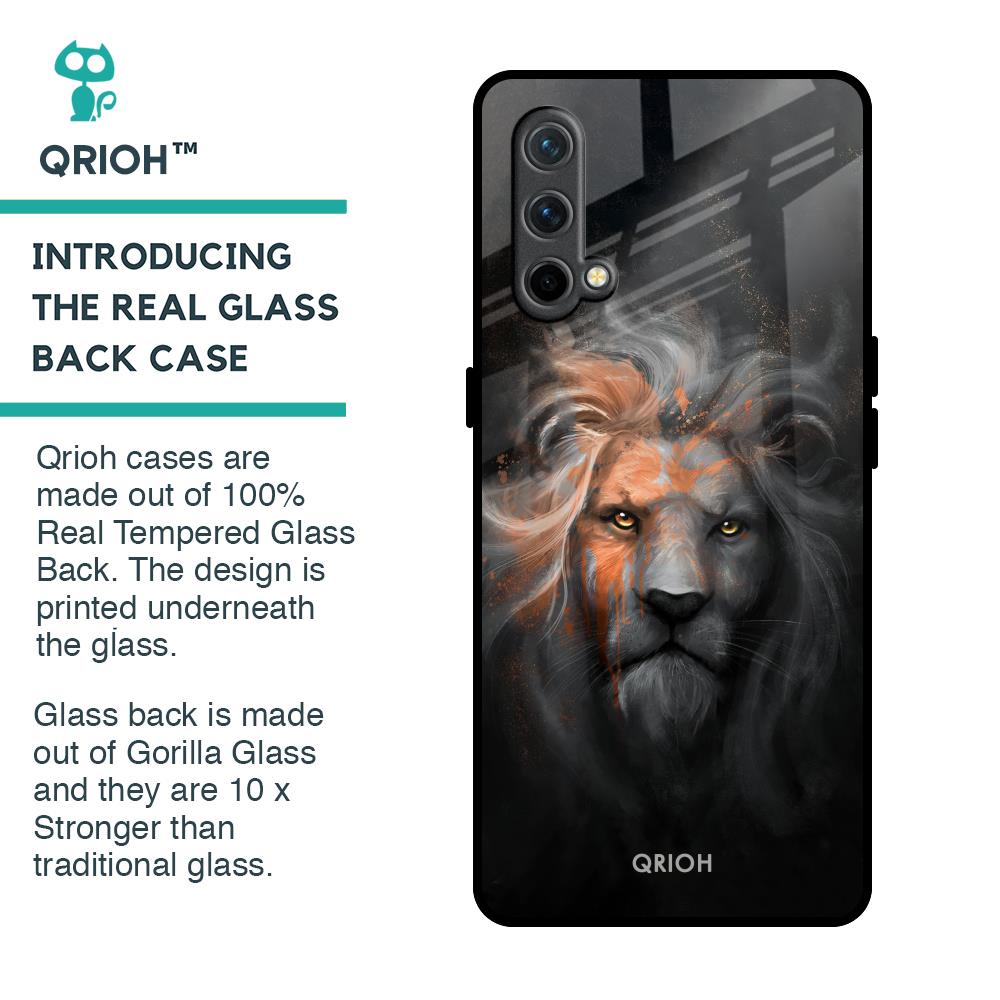 Devil Lion Glass Case for OnePlus Nord CE