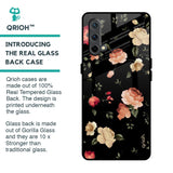 Black Spring Floral Glass Case for OnePlus Nord CE