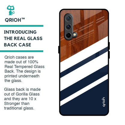Bold Stripes Glass Case for OnePlus Nord CE