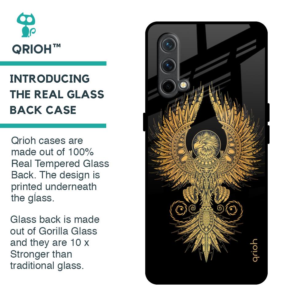 Mythical Phoenix Art Glass Case for OnePlus Nord CE