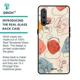 Abstract Faces Glass Case for OnePlus Nord CE