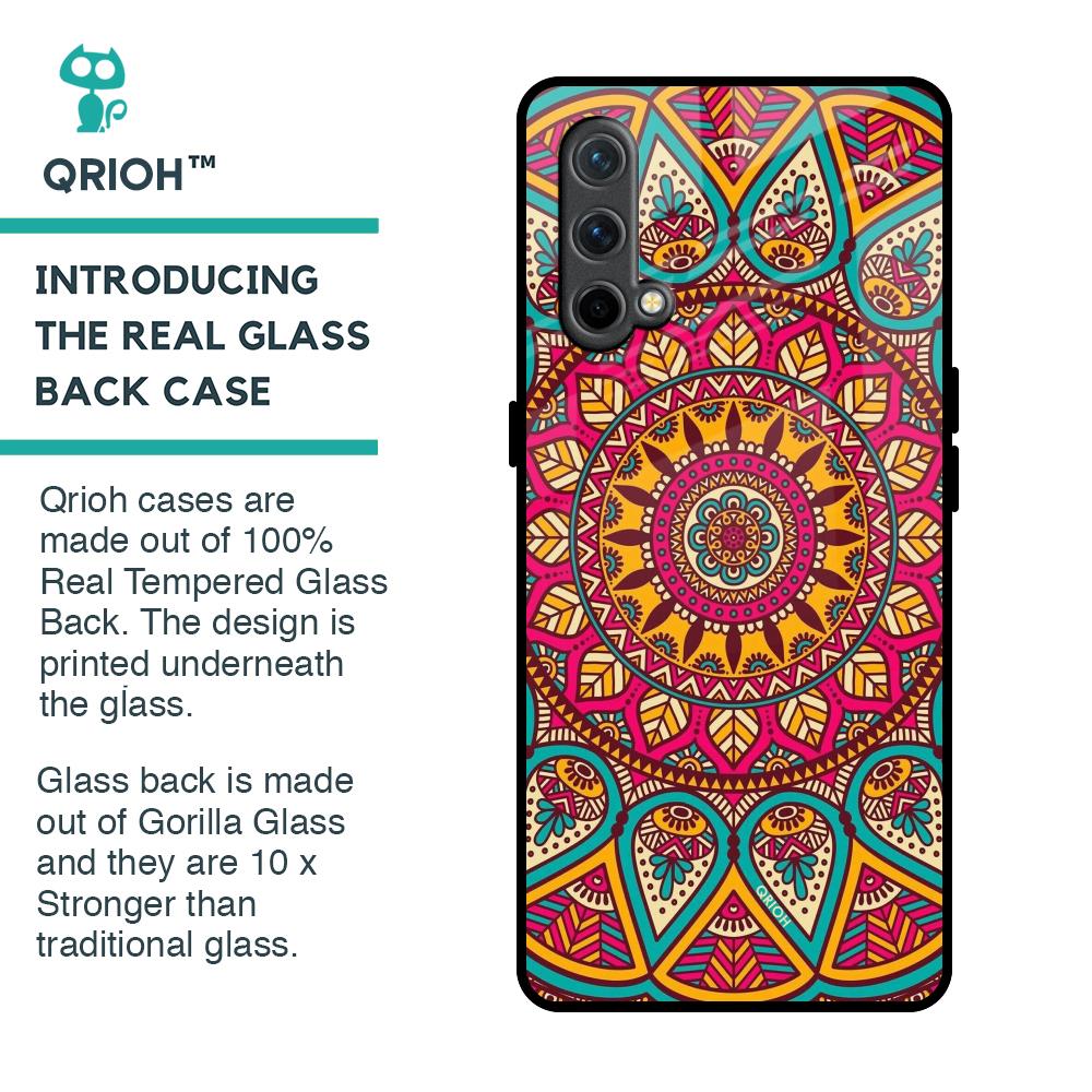 Elegant Mandala Glass Case for OnePlus Nord CE