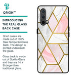 Geometrical Marble Glass Case for OnePlus Nord CE
