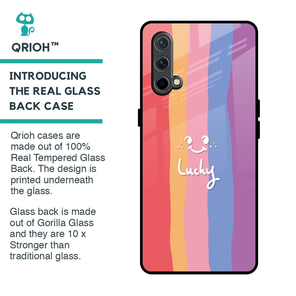 Lucky Abstract Glass Case for OnePlus Nord CE