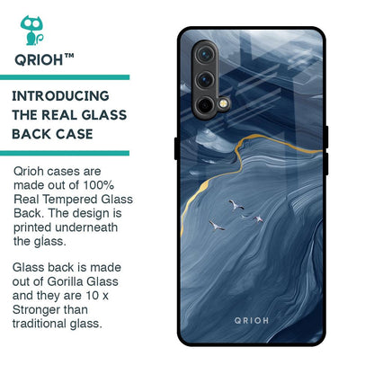 Deep Ocean Marble Glass Case for OnePlus Nord CE