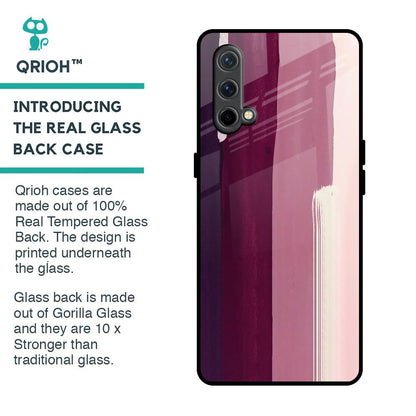Brush Stroke Art Glass Case for OnePlus Nord CE