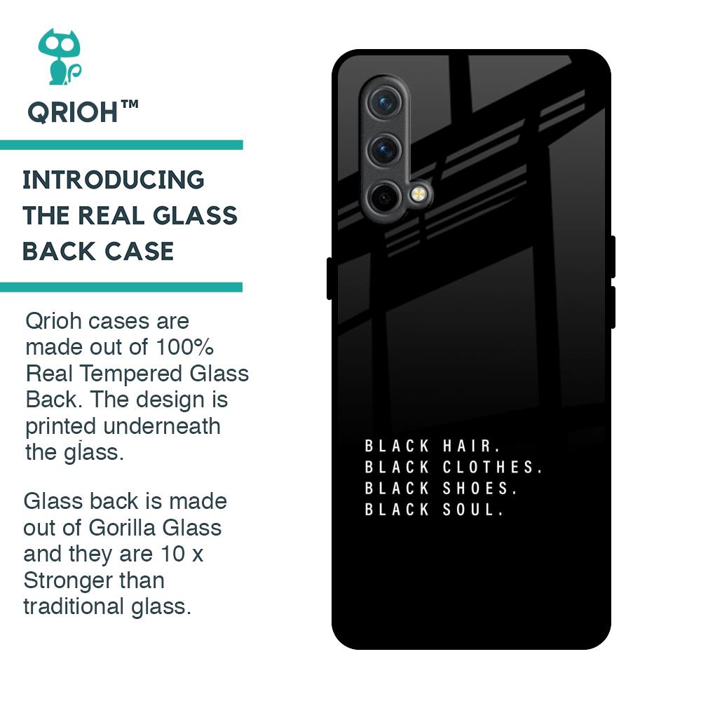 Black Soul Glass Case for OnePlus Nord CE