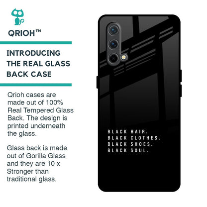 Black Soul Glass Case for OnePlus Nord CE
