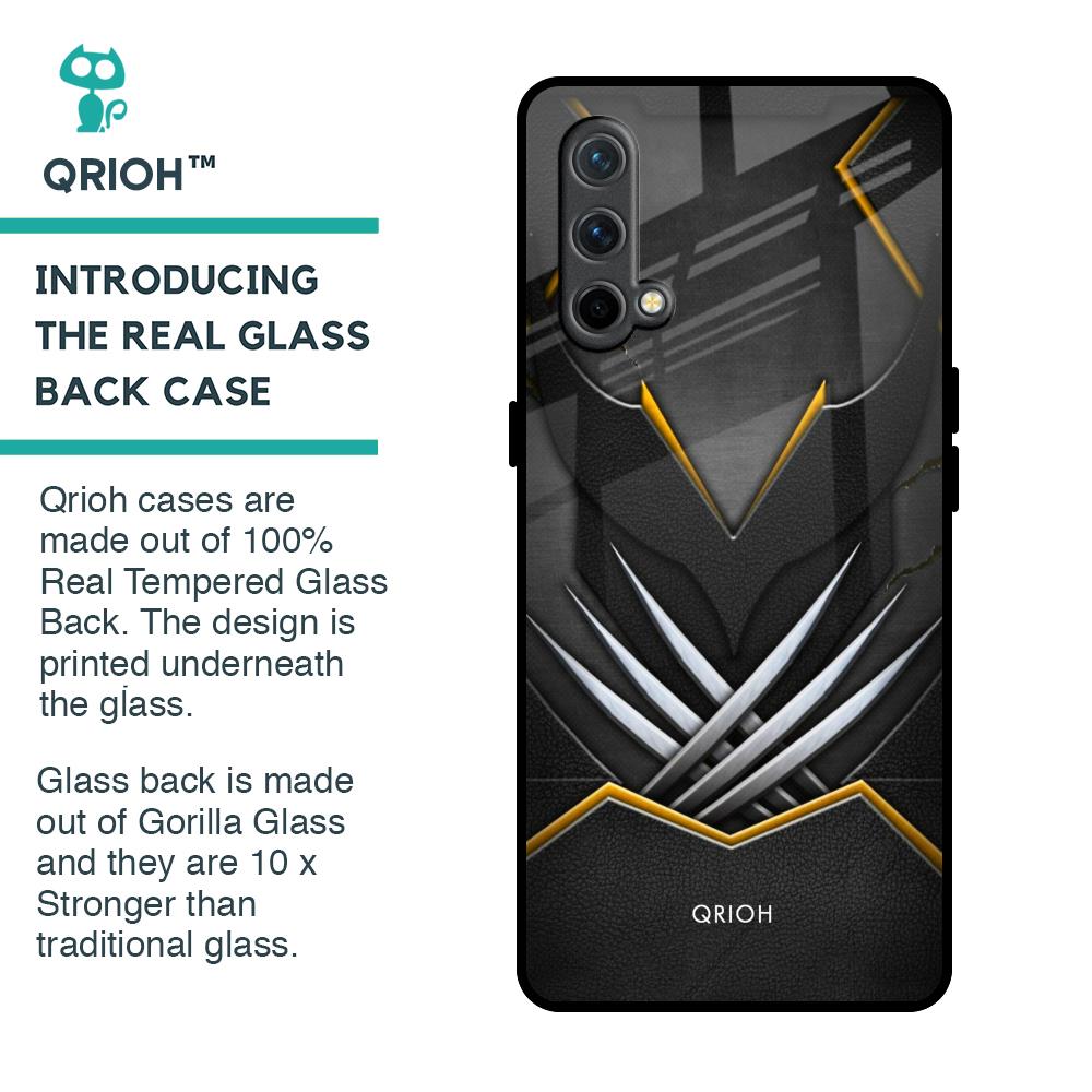 Black Warrior Glass Case for OnePlus Nord CE