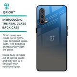 Blue Grey Ombre Glass Case for OnePlus Nord CE