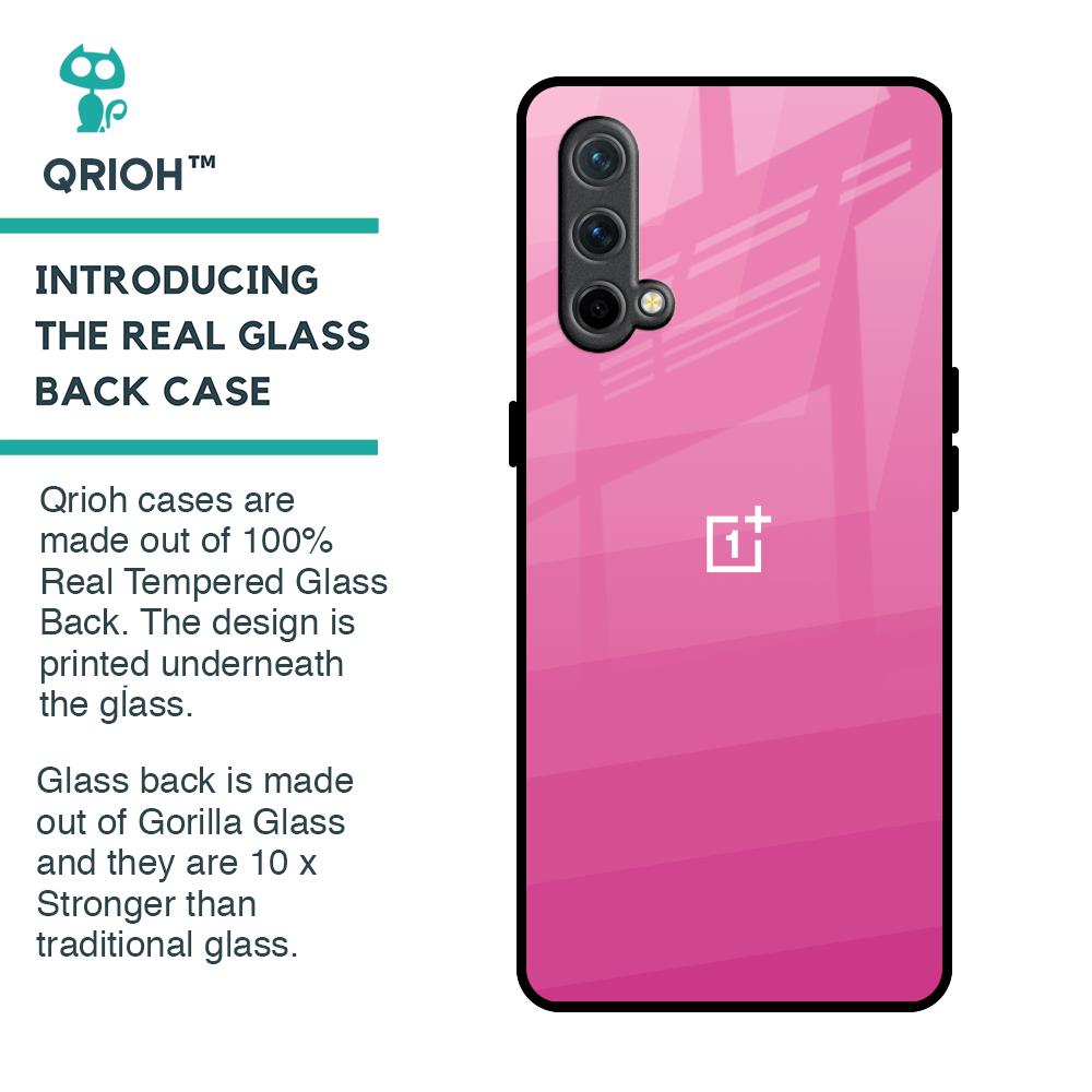 Pink Ribbon Caddy Glass Case for OnePlus Nord CE