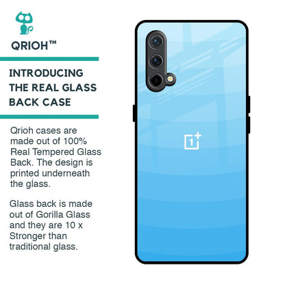 Wavy Blue Pattern Glass Case for OnePlus Nord CE