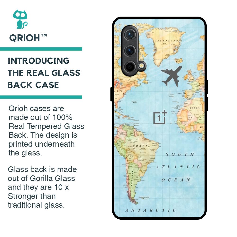 Fly Around The World Glass Case for OnePlus Nord CE