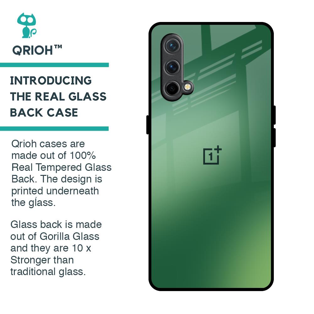 Green Grunge Texture Glass Case for OnePlus Nord CE