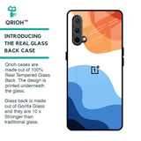 Wavy Color Pattern Glass Case for OnePlus Nord CE