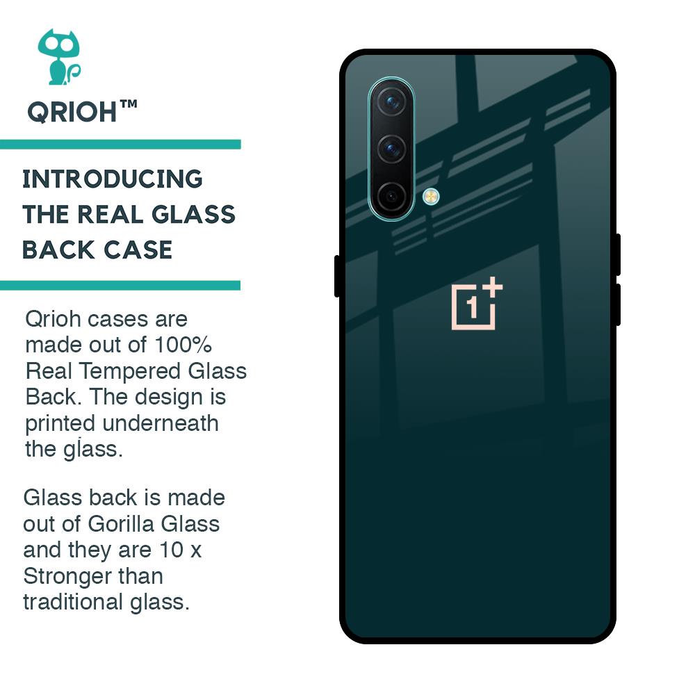 Hunter Green Glass Case For OnePlus Nord CE