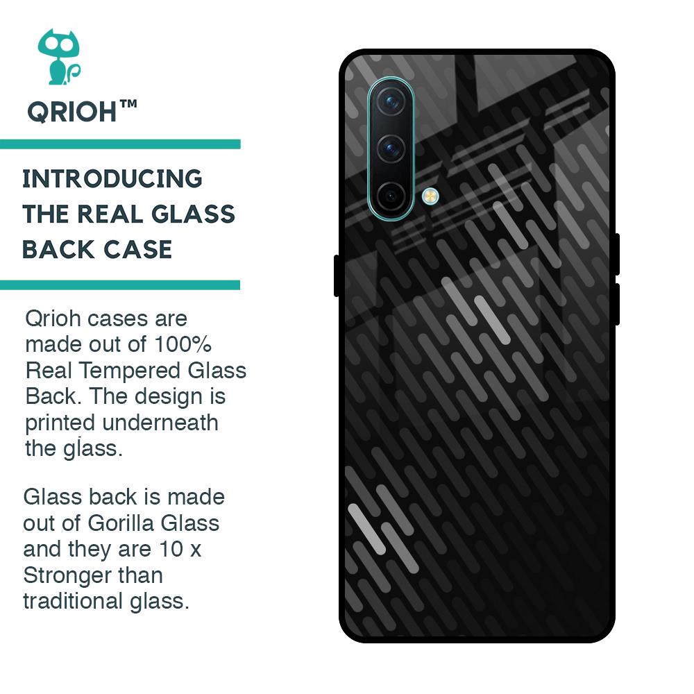 Dark Abstract Pattern Glass Case For OnePlus Nord CE