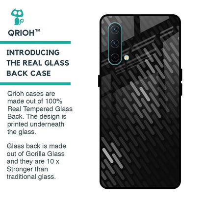 Dark Abstract Pattern Glass Case For OnePlus Nord CE