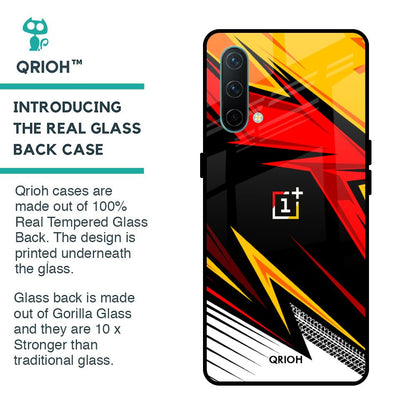 Race Jersey Pattern Glass Case For OnePlus Nord CE