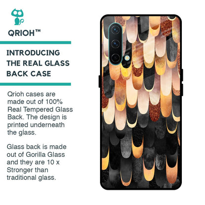 Bronze Abstract Glass Case for OnePlus Nord CE