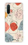 Abstract Faces OnePlus Nord CE Back Cover