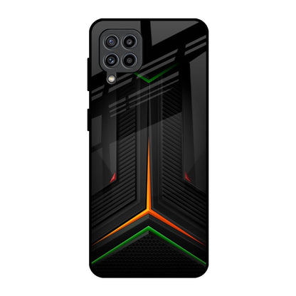 Modern Ultra Chevron Samsung Galaxy M32 Glass Back Cover Online