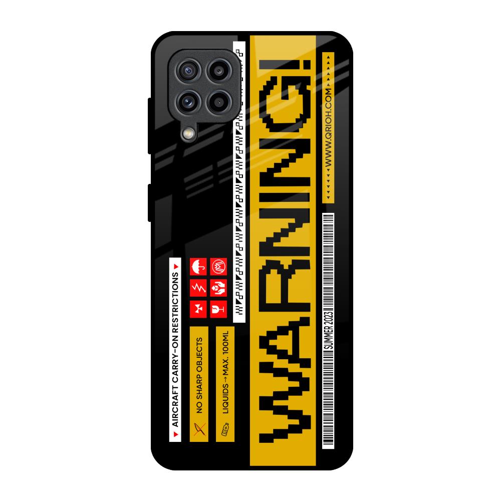 Aircraft Warning Samsung Galaxy M32 Glass Back Cover Online