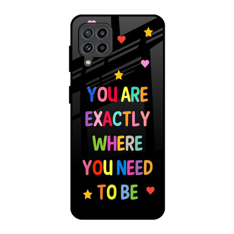 Magical Words Samsung Galaxy M32 Glass Back Cover Online