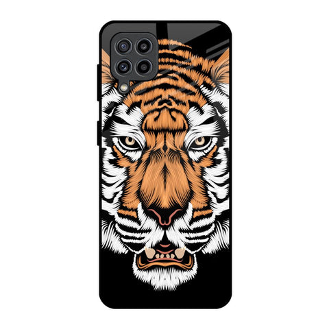 Angry Tiger Samsung Galaxy M32 Glass Back Cover Online
