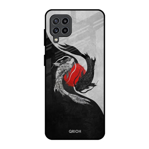 Japanese Art Samsung Galaxy M32 Glass Back Cover Online