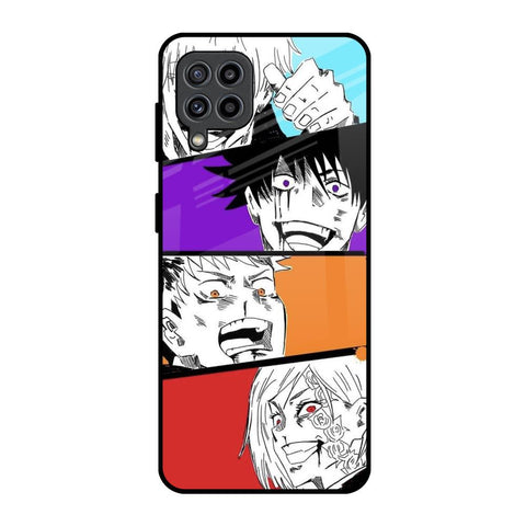 Anime Sketch Samsung Galaxy M32 Glass Back Cover Online