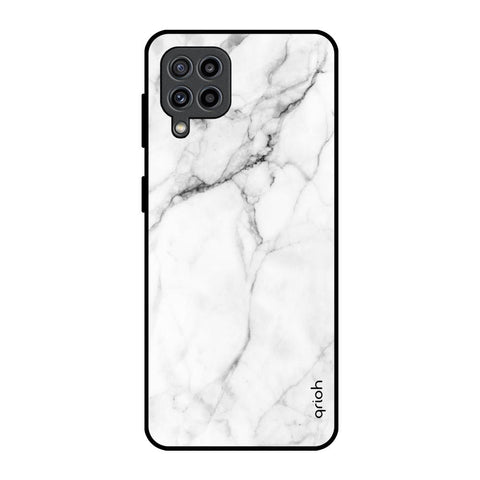 Modern White Marble Samsung Galaxy M32 Glass Back Cover Online