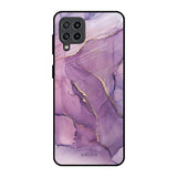 Purple Gold Marble Samsung Galaxy M32 Glass Back Cover Online