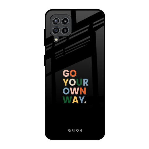 Go Your Own Way Samsung Galaxy M32 Glass Back Cover Online