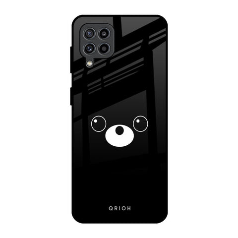 Cute Bear Samsung Galaxy M32 Glass Back Cover Online