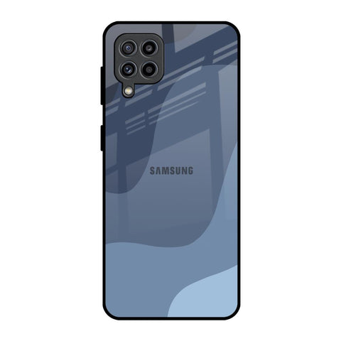 Navy Blue Ombre Samsung Galaxy M32 Glass Back Cover Online