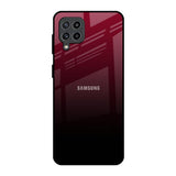 Wine Red Samsung Galaxy M32 Glass Back Cover Online