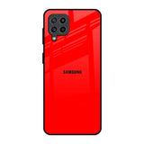 Blood Red Samsung Galaxy M32 Glass Back Cover Online