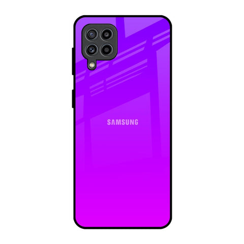 Purple Pink Samsung Galaxy M32 Glass Back Cover Online