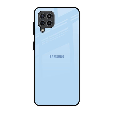 Pastel Sky Blue Samsung Galaxy M32 Glass Back Cover Online