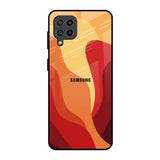 Magma Color Pattern Samsung Galaxy M32 Glass Back Cover Online