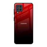 Maroon Faded Samsung Galaxy M32 Glass Back Cover Online