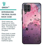Space Doodles Glass Case for Samsung Galaxy M32