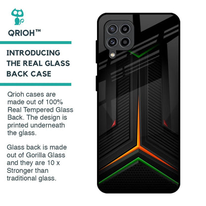 Modern Ultra Chevron Glass Case for Samsung Galaxy M32