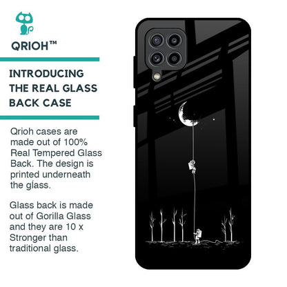 Catch the Moon Glass Case for Samsung Galaxy M32