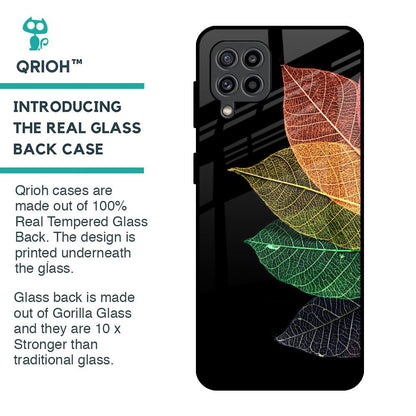 Colorful Leaves Glass Case for Samsung Galaxy M32