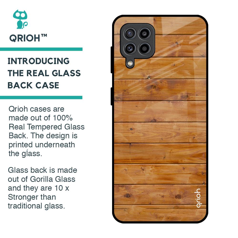 Timberwood Glass Case for Samsung Galaxy M32