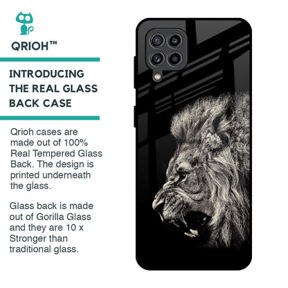 Brave Lion Glass Case for Samsung Galaxy M32