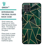 Abstract Green Glass Case For Samsung Galaxy M32